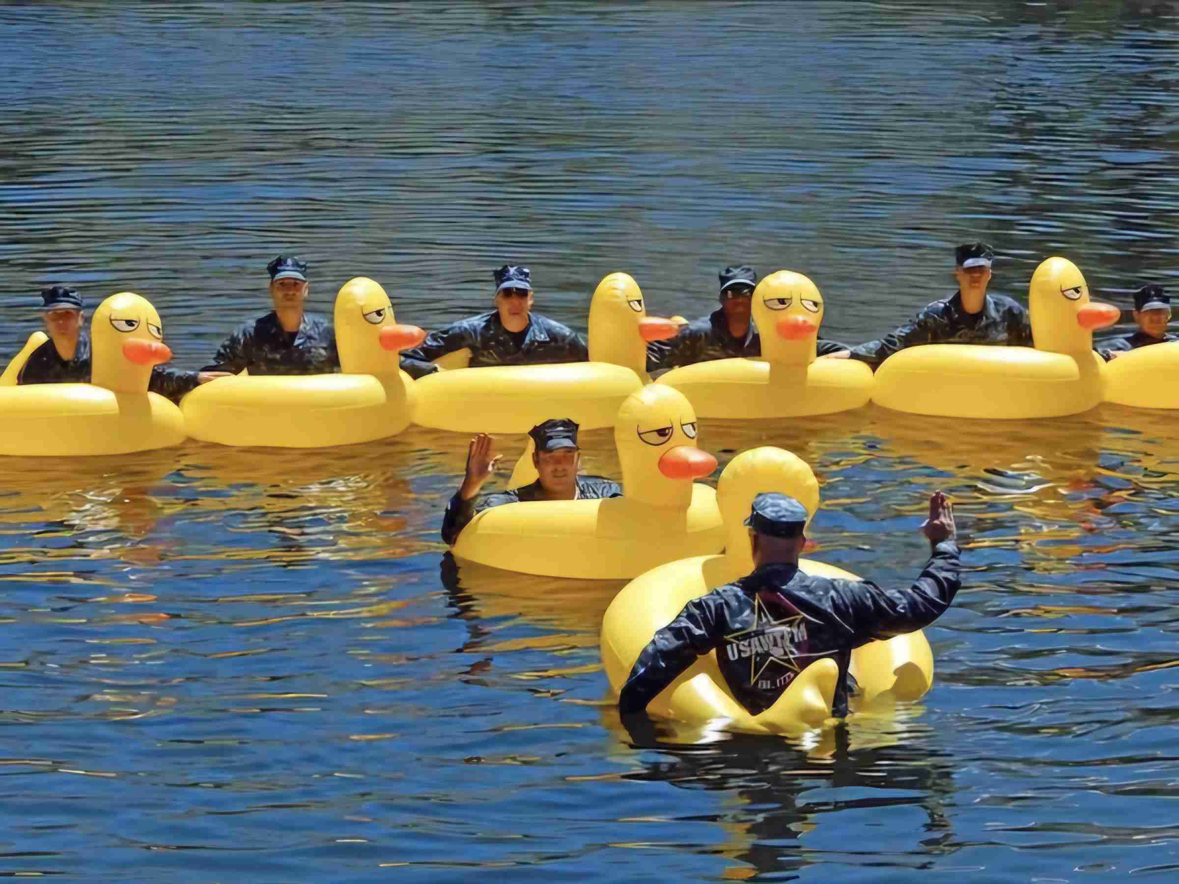 Fun on the Water with Giant Ducks